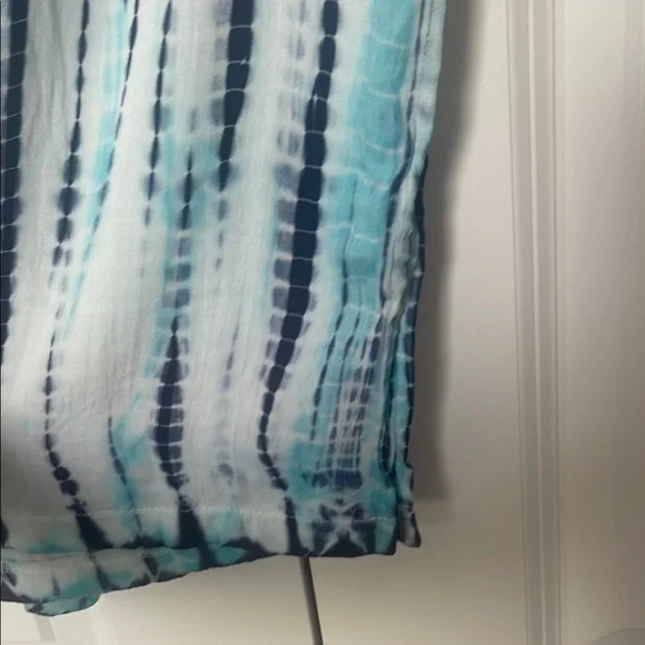 P.J. Salvage Blue and Aqua Tie-Dye Pants - Picture 3 of 6